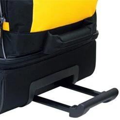 Travelers Club 30" ADVENTURE Double Packing Compartment Rolling Duffel, Yellow With Black Color Option -Luggage Factory 517WWJTfUML