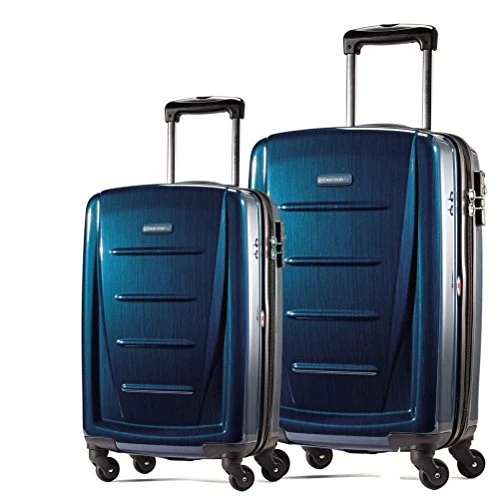 Samsonite Winfield 2 Fashion 2 Piece Set Spinner 20 And 28 With Travel Pillow (One Size, Deep Blue) 1 Samsonite Winfield 2 Fashion 2 Piece Set Spinner 20 And 28 With Travel Pillow (One Size, Deep Blue)