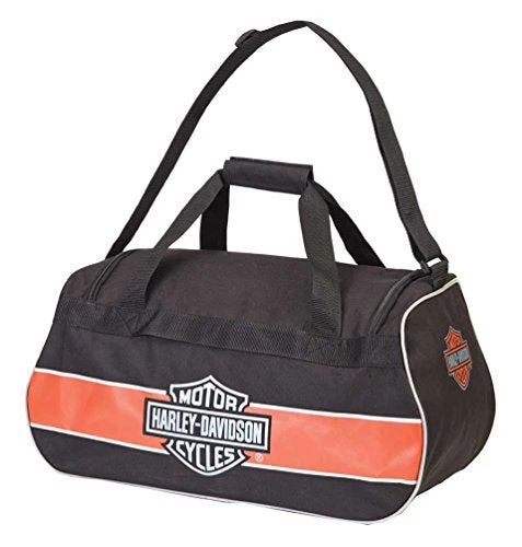 Harley Davidson Harley-Davidson Classic Bar & Shield Sports Duffel Bag W/Strap 99418 RUST/BLACK 3 Harley Davidson Harley-Davidson Classic Bar & Shield Sports Duffel Bag W/Strap 99418 RUST/BLACK - Image 3