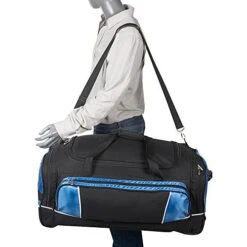 Bellino 30" Rolling Duffel, Black And Blue, One Size 11 Bellino 30" Rolling Duffel, Black And Blue, One Size -Luggage Factory 519hFsT60bL