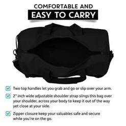 Jeep Wrangler Cat Dog Paw Prints Army Sport Heavyweight Canvas Duffel Bag In Black & White, Large 11 Jeep Wrangler Cat Dog Paw Prints Army Sport Heavyweight Canvas Duffel Bag In Black & White, Large -Luggage Factory 51A3nC4ip1L 19e588c2 ca8d 4363 adef 3180dfbaf151