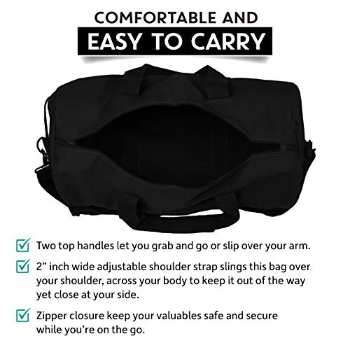 Jeep Wrangler Cat Dog Paw Prints Army Sport Heavyweight Canvas Duffel Bag In Black & White, Large 5 Jeep Wrangler Cat Dog Paw Prints Army Sport Heavyweight Canvas Duffel Bag In Black & White, Large - Image 5