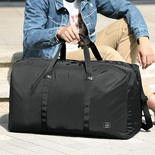 Gagaku 80L Foldable Travel Duffel Bag Packable Lightweight Duffle Large Flight Cabin Bags For 4 Gagaku 80L Foldable Travel Duffel Bag Packable Lightweight Duffle Large Flight Cabin Bags For - Image 4