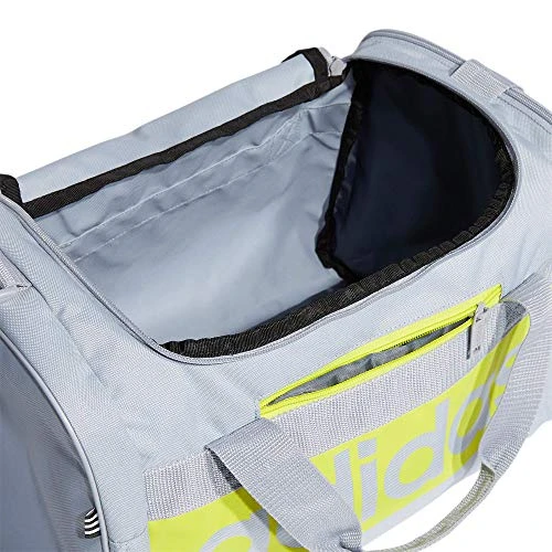 Adidas Court Lite Duffel Bag, Halo Silver/Acid Yellow, One Size 7 Adidas Court Lite Duffel Bag, Halo Silver/Acid Yellow, One Size - Image 7