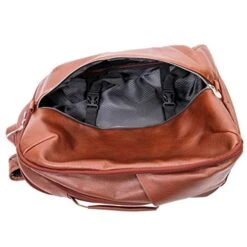 McKleinUSA Englewood, Pebble Grain Calfskin Leather, 17" Leather, Triple Compartment, Carry-All, Laptop & Tablet Weekend Backpack, Brown (18894) 9 McKleinUSA Englewood, Pebble Grain Calfskin Leather, 17" Leather, Triple Compartment, Carry-All, Laptop & Tablet Weekend Backpack, Brown (18894) -Luggage Factory 51BUEKG SQL