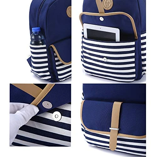 FLYMEI Cute Backpack For Women, School Backpack For Girls Fashion Bookbag For Women 15.6'' Laptop Back Pack With USB Charging Port, Lightweight Blue Bookbag Casual Girl Backpack 5 FLYMEI Cute Backpack For Women, School Backpack For Girls Fashion Bookbag For Women 15.6'' Laptop Back Pack With USB Charging Port, Lightweight Blue Bookbag Casual Girl Backpack - Image 5