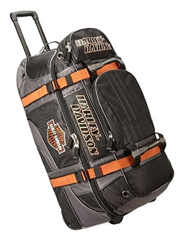 Harley Davidson Harley-Davidson Bar & Shield Logo 33" XLG Wheeling Duffel Bag 99410-BLACK 2 Harley Davidson Harley-Davidson Bar & Shield Logo 33" XLG Wheeling Duffel Bag 99410-BLACK - Image 2