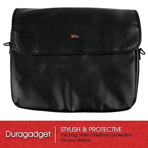 DURAGADGET Luxury PU Leather 15.6" Laptop Zip-up Carry Bag In Black For The Razer Blade Stealth 2 DURAGADGET Luxury PU Leather 15.6" Laptop Zip-up Carry Bag In Black For The Razer Blade Stealth - Image 2