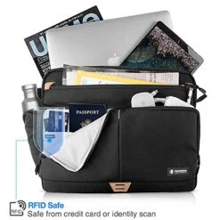 Tomtoc 15.6 Inch Laptop Shoulder Bag With 360º Protective Laptop Compartment Multifunctional Messenger Bag Briefcase Fit For 13-15.6 Inch HP Dell Acer Lenovo Asus Samsung Notebook Tablet, -Luggage Factory 51GJT 2BPkg0L