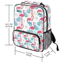 LORVIES Flamingo Pattern School Bag For Student Bookbag Women Travel Backpack Casual Daypack Travel Hiking Camping -Luggage Factory 51GzWEQj PL
