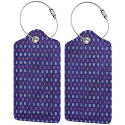 Travel Baggage ID Identifiers Label, Printed Luggage Tag, Bag Case Holder Ships Wheel Cruise Voyage Ocean (1,2 & 4 Pack)