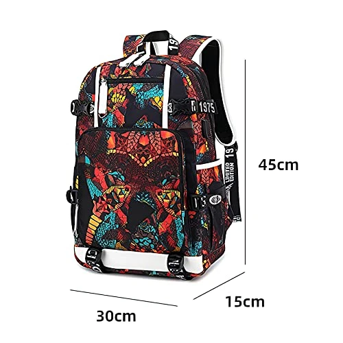Attacks On Titans Backpack,USB Charging Port Laptop Backpack,Casual Travel Backpack Multipurpose Computer Bag Large Black College Bookbag 6 Attacks On Titans Backpack,USB Charging Port Laptop Backpack,Casual Travel Backpack Multipurpose Computer Bag Large Black College Bookbag - Image 6