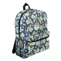 Bioworld Mandalorian Kids Baby Yoda All Over Print Black Backpack -Luggage Factory 51I7RSJYFFL