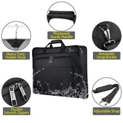 Garment Bags, Large Suit Travel Bag With Pockets & Shoulder Strap, MATEIN Professional Foldable Carry On Bag For Business Trip, Waterproof Luggage Bags For Travel For Men Women, Black 11 Garment Bags, Large Suit Travel Bag With Pockets & Shoulder Strap, MATEIN Professional Foldable Carry On Bag For Business Trip, Waterproof Luggage Bags For Travel For Men Women, Black -Luggage Factory 51IT8zQIC L