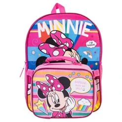 Minnie Mouse Backpack Combo Set - Disney Minnie Mouse Girls' 4 Piece Backpack Set - Backpack & Lunch Kit (Pink) 15 Minnie Mouse Backpack Combo Set - Disney Minnie Mouse Girls' 4 Piece Backpack Set - Backpack & Lunch Kit (Pink) -Luggage Factory 51J62llbG8L