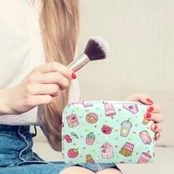 LORVIES Cupcake Makeup Bag Toiletry Bag For Women Skincare Cosmetic Handy Pouch Zipper Handbag 8 LORVIES Cupcake Makeup Bag Toiletry Bag For Women Skincare Cosmetic Handy Pouch Zipper Handbag -Luggage Factory 51JSIPmNcCL