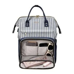 Laptop Backpack For Women Work Laptop Bag Stylish Teacher Backpack Business Computer Bags College Laptop Bookbag, Stripe-Navy 10 Laptop Backpack For Women Work Laptop Bag Stylish Teacher Backpack Business Computer Bags College Laptop Bookbag, Stripe-Navy -Luggage Factory 51JUpgR7kOL