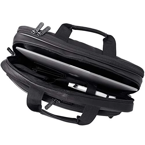 Alpine Swiss Messenger Bag Colombian Leather 15.6” Laptop Briefcase Portfolio 4 Alpine Swiss Messenger Bag Colombian Leather 15.6” Laptop Briefcase Portfolio - Image 4