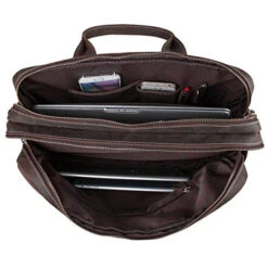 S-Zone Crazy Horse Leather Shoulder Briefcase For 16 Inch Laptop Bag -Luggage Factory 51K2ULx3yRL