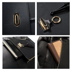 Estarer Women PU Backpack 15.6inch Laptop Vintage College School Rucksack Bag 12 Estarer Women PU Backpack 15.6inch Laptop Vintage College School Rucksack Bag -Luggage Factory 51K31o6r7gL