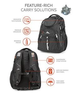 High Sierra Access Laptop Backpack, Black -Luggage Factory 51KEe jpeHL