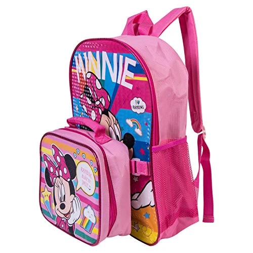Minnie Mouse Backpack Combo Set - Disney Minnie Mouse Girls' 4 Piece Backpack Set - Backpack & Lunch Kit (Pink) 7 Minnie Mouse Backpack Combo Set - Disney Minnie Mouse Girls' 4 Piece Backpack Set - Backpack & Lunch Kit (Pink) - Image 7