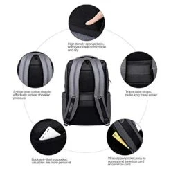 Laptop Backpack 17 Inch Travel Computer Pack Bag With USB Charging Port Waterproof Oxford College 10 Laptop Backpack 17 Inch Travel Computer Pack Bag With USB Charging Port Waterproof Oxford College -Luggage Factory 51Lknlo9lmL