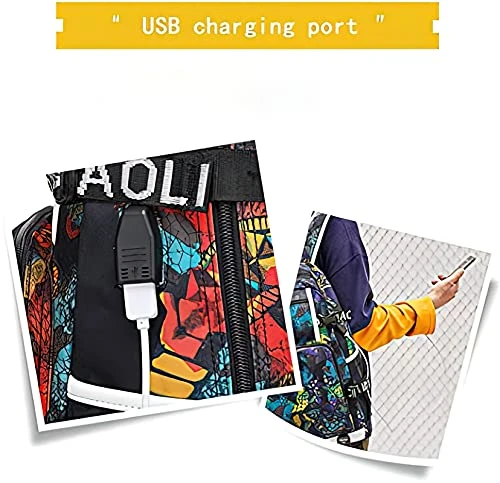 Attacks On Titans Backpack,USB Charging Port Laptop Backpack,Casual Travel Backpack Multipurpose Computer Bag Large Black College Bookbag 4 Attacks On Titans Backpack,USB Charging Port Laptop Backpack,Casual Travel Backpack Multipurpose Computer Bag Large Black College Bookbag - Image 4