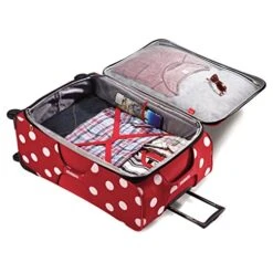 American Tourister Disney Softside Spinner 2 Piece Luggage Set 21 And 28 And Travel Pillow (One Size, Minnie Mouse Polka Dot) -Luggage Factory 51MNVkH8H1L 0ce1ea54 651b 4e23 abad e0c58c74f1df