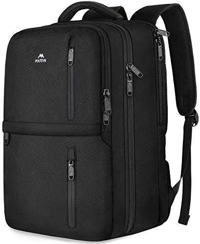 Travel Backpack, Flight Approved Carry On Hand Luggage, MATEIN Water Resistant Anti-Theft Business Large Daypack Weekender Bag For 15.6 Inch Laptop, Black 1 Travel Backpack, Flight Approved Carry On Hand Luggage, MATEIN Water Resistant Anti-Theft Business Large Daypack Weekender Bag For 15.6 Inch Laptop, Black