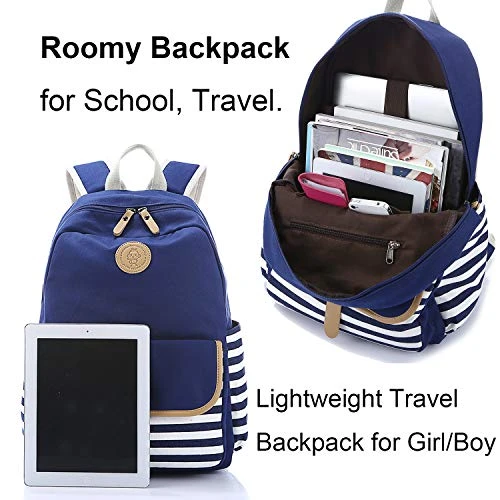 FLYMEI Cute Backpack For Women, School Backpack For Girls Fashion Bookbag For Women 15.6'' Laptop Back Pack With USB Charging Port, Lightweight Blue Bookbag Casual Girl Backpack 6 FLYMEI Cute Backpack For Women, School Backpack For Girls Fashion Bookbag For Women 15.6'' Laptop Back Pack With USB Charging Port, Lightweight Blue Bookbag Casual Girl Backpack - Image 6