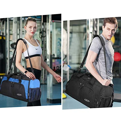 G4Free Sports Gym Bag With Shoes Compartment 45L Travel Duffel Bag U Shape Zipper Duffles For Men & 6 G4Free Sports Gym Bag With Shoes Compartment 45L Travel Duffel Bag U Shape Zipper Duffles For Men & - Image 6