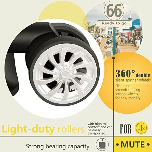 Coolife Luggage Expandable(only 28") Suitcase PC+ABS Spinner 20in 24in 28in Carry On (navy New, L(28in)) 6 Coolife Luggage Expandable(only 28") Suitcase PC+ABS Spinner 20in 24in 28in Carry On (navy New, L(28in)) - Image 6