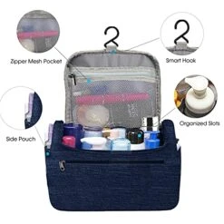 Toiletry Bag,AOVOLLY Hanging Travel Toiletry Bag For Women And Men, Water-resistant Cosmetic Travel Bags With Handle And Hook,Makeup Organizer For Toiletries, Cosmetics, Brushes, Bottle -Luggage Factory 51OaGVkMURS