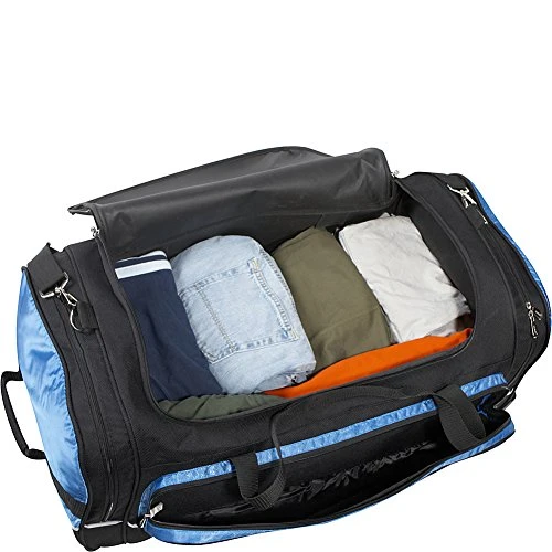 Bellino 30" Rolling Duffel, Black And Blue, One Size 3 Bellino 30" Rolling Duffel, Black And Blue, One Size - Image 3