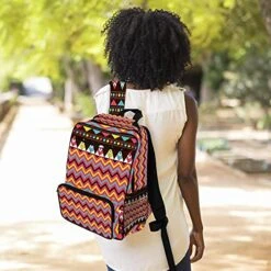 LORVIES Aztec Ethnic School Bag For Student Bookbag Women Travel Backpack Casual Daypack Travel Hiking Camping 9 LORVIES Aztec Ethnic School Bag For Student Bookbag Women Travel Backpack Casual Daypack Travel Hiking Camping -Luggage Factory 51R3sLFijRL