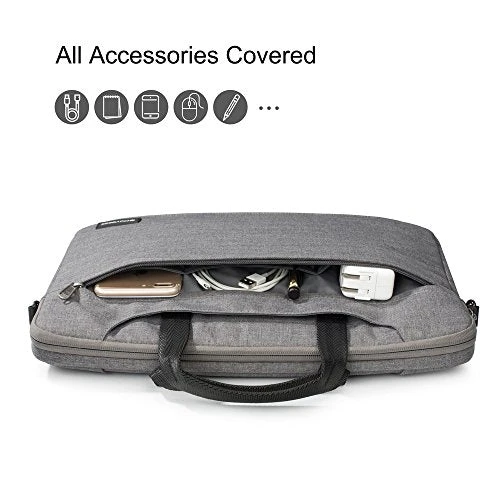 Dovesail 14-15.4 Inch Slim Laptop Shoulder Bag Compatible 15 Inch 2016/2017 MacBook Pro With 2 Dovesail 14-15.4 Inch Slim Laptop Shoulder Bag Compatible 15 Inch 2016/2017 MacBook Pro With - Image 2