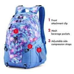 High Sierra Loop-Backpack, School, Travel, Or Work Bookbag With Tablet-sleeve, Shine Blue/Lapis, One Size 11 High Sierra Loop-Backpack, School, Travel, Or Work Bookbag With Tablet-sleeve, Shine Blue/Lapis, One Size -Luggage Factory 51SZ23MVG L