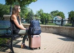 Kenneth Cole Reaction Women's Sophie Silky Nylon 15.6" (RFID) Laptop Backpack Navy One Size -Luggage Factory 51Tj8ArBV0L