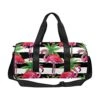 INTERESTPRINT Tropical Flamingo And Palm Tre Travel Duffel Bag, Waterproof Bag