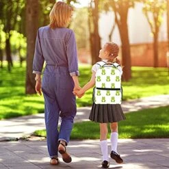 LORVIES Cute Cartoon Green Frogs Lightweight School Classic Backpack Travel Rucksack For Girls Women Kids Teens 8 LORVIES Cute Cartoon Green Frogs Lightweight School Classic Backpack Travel Rucksack For Girls Women Kids Teens -Luggage Factory 51UtK2QCTSL