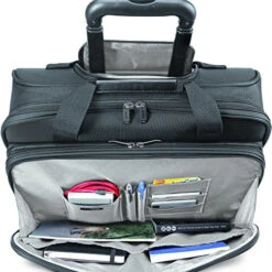 Solo New York Bryant Rolling Laptop Bag. Travel-friendly Rolling Briefcase For Women And Men. Fits Up To 17.3 Inch Laptop. Amazon Exclusive Color Black/Grey 12 Solo New York Bryant Rolling Laptop Bag. Travel-friendly Rolling Briefcase For Women And Men. Fits Up To 17.3 Inch Laptop. Amazon Exclusive Color Black/Grey -Luggage Factory 51V33 2B WsQL