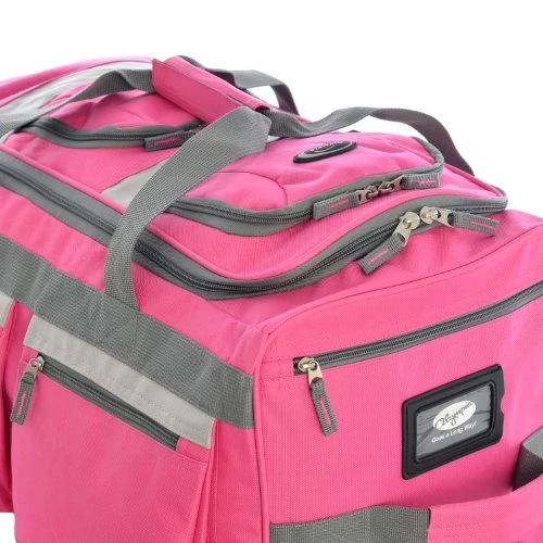 Olympia 26" 8 Pocket Rolling Duffel, Hot Pink 3 Olympia 26" 8 Pocket Rolling Duffel, Hot Pink - Image 3