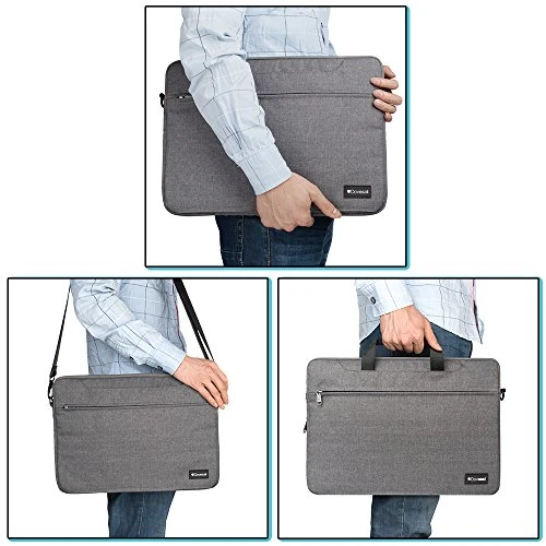 Dovesail 14-15.4 Inch Slim Laptop Shoulder Bag Compatible 15 Inch 2016/2017 MacBook Pro With 7 Dovesail 14-15.4 Inch Slim Laptop Shoulder Bag Compatible 15 Inch 2016/2017 MacBook Pro With - Image 7