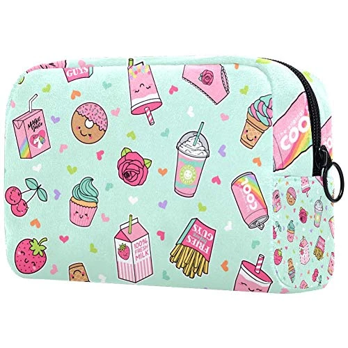 LORVIES Cupcake Makeup Bag Toiletry Bag For Women Skincare Cosmetic Handy Pouch Zipper Handbag 1 LORVIES Cupcake Makeup Bag Toiletry Bag For Women Skincare Cosmetic Handy Pouch Zipper Handbag