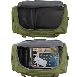 Gonex 60L Travel Duffle Bag, Weekender Overnight Duffel Bag With Shoe Compartment Army Green -Luggage Factory 51YYh58udzL