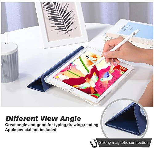 Valkit IPad Pro 12.9 Case 2018, Protective Smart Folio Stand Cases With Apple Pencil Holder, Auto Sleep/Wake, Support Apple Pencil Charging For IPad Pro 12.9 Inch 3rd Gen, Navy Blue 2 Valkit IPad Pro 12.9 Case 2018, Protective Smart Folio Stand Cases With Apple Pencil Holder, Auto Sleep/Wake, Support Apple Pencil Charging For IPad Pro 12.9 Inch 3rd Gen, Navy Blue - Image 2