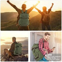 Canvas Backpack For Men, Yousu Man Vintage Travel Duffel Backpacks Large Capacity Rucksack -Luggage Factory 51Z d7KVlRL