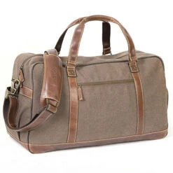 Boconi Bryant LTE Leather Getaway Duffel Bag In Mahogany