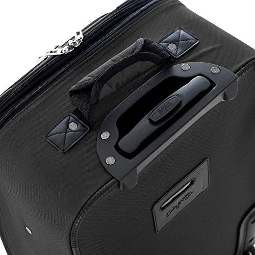 Olympia Let's Travel 2pc Carry-on Luggage Set, Black 4 Olympia Let's Travel 2pc Carry-on Luggage Set, Black - Image 4